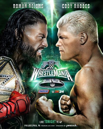 مشاهدة عرض رسلمينيا WWE WrestleMania 40 Night 2 2024 مترجم